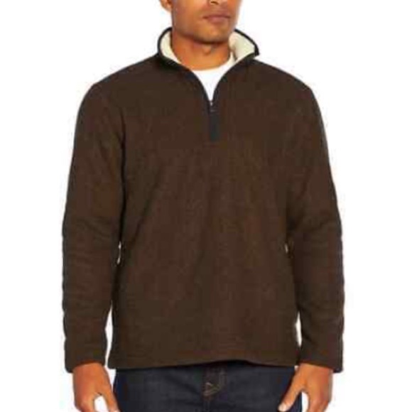 NWT Orvis Men’s Brighton 1/4 Zip Sherpa Lined Pullover Size Medium - Picture 1 of 14